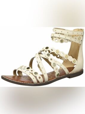 Sam Edelman Geren Gladiator Sandals – Cream – Size 8.5